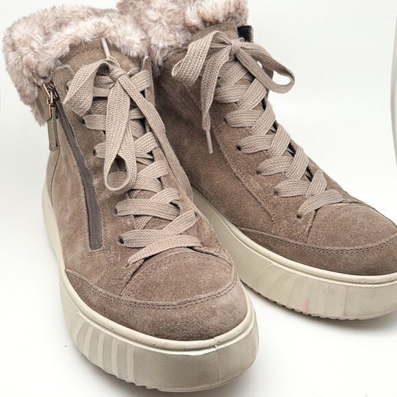 ARA Women’s Mikayla GORE-TEX Faux Fur Zip Bootie Size 6 Faux Fur - Picture 1 of 13